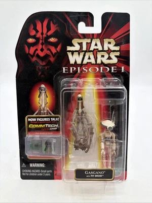 孩之宝星球大战第 1 集加斯加诺带 Pit Droid 可动人偶 — 第 1/2 张图片