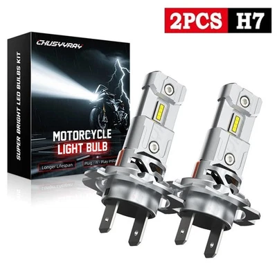 Kit de actualización de bombillas de faros LED H7 para Kawasaki Ninja 250R 2009-2012 6500K blanco Foto 1 de 4