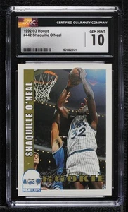 1992-93 NBA Hoops Shaquille O'Neal #442 CGC 10 Gem Mint Rookie RC HOF - Picture 1 of 3