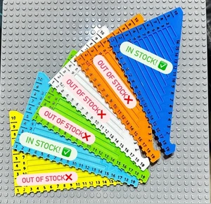Herramienta triángulo regla ladrillo medidas piezas LEGO impresas en 3D *MENSAJE PARA COLOR* - Imagen 1 de 7