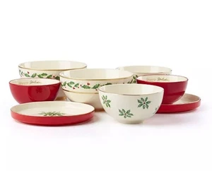 Lenox Holiday Luna 8-teiliges verschachteltes Geschirrset für 2 NEU IM KARTON - Bild 1 von 6