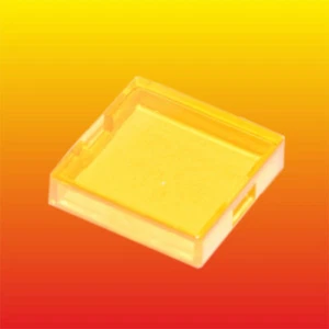RAFI 5.49.275.036/1406 LUMOTAST 75 LOT=2 LENS RECTANGULAR YELLOW 18x18 LAMP LED - Picture 1 of 2