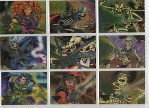 Juego de 9 cartas Fleer Ultra Skeleton Warriors Power Blast Foil - Imagen 1 de 1