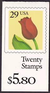 Scott #BK185 (2527a) 29¢ Tulip Booklet of 20 Stamps - MNH - Picture 1 of 2