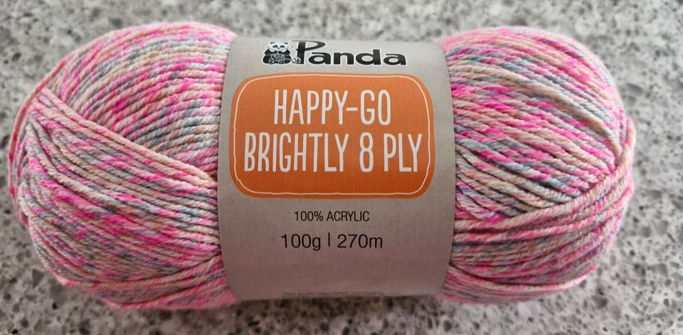 Panda Happy Go Brightly #517108 Vovo 8 Ply 100g Acrylic 270 Metres - image 1 of 1