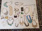 Lot Of Preowned Gold/silver Tone Jewelry Necklaces  Earrings Vintage / Modern