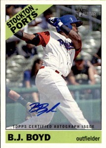 2015 Topps Heritage Minors Real One Autographs B.J. Boyd ROA-125 NICE