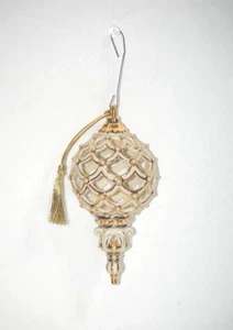 Vintage Lenox Spire Ornament - Boxed Florentine & Pearl Collection - 5.5" - Picture 1 of 3