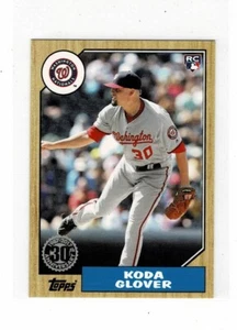 2017 TOPPS MINI ON DEMAND 1987 KODA GLOVER RC - WASHINGTON NATIONALS - Picture 1 of 1