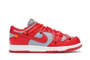 Size 12 - Off White x Nike Dunk Low University Red Shark CT0856-600 - NEW - Picture 1 of 1