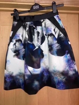 Coast Floral Flare Skirt In Size 6 With Pockets - Image 1 of 4