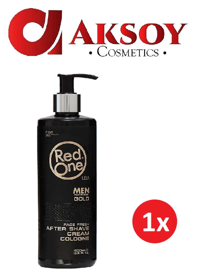 RED ONE ( 29,75€ / 1L ) RedOne Cream Cologne GOLD After Shave Balsam 400ml