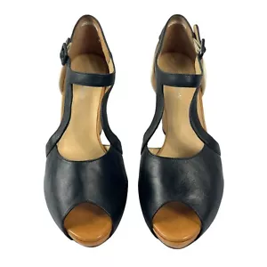Audley London Leder Peeptoe High Heel Pumps in Schwarz Multi Retro Pinup Gr. 40 - Bild 1 von 11