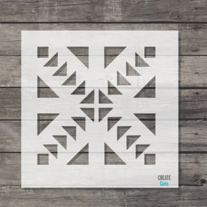 Azteca tile STENCIL / Kitchen Bathroom Wall Floor Stencil / Interior Decor - Picture 1 of 2