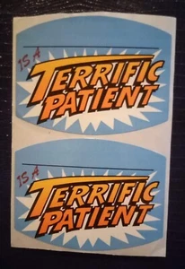Vintage Terrific Patient Stickers Mods - Bild 1 von 1