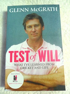 GLENN McGRATH SIGNED COPY **NEW BOOK** 2015 RELEASE TEST OF WILL CRICKET ASHES - Picture 1 of 4