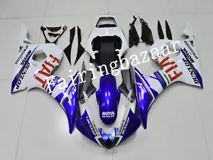 Fit for YZF 2003 2004 R6/2006-2009 R6S FIAT Blue White ABS Injection Fairing Kit - Picture 1 of 6
