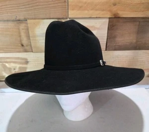 Vintage Maverick Cowboy Hat Co. Black. Size 7 3/8 Ft. Worth Stock Yards - Bild 1 von 14