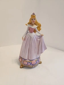 Disney Princess Aurora Jewel Rose Base Sleeping Beauty Porcelain Figure Model - Picture 1 of 7