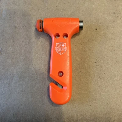 Duradero 51 Martillo de seguridad para automóvil Herramienta para romper ventanas de automóvil con cortador de cinturón de seguridad E Foto 1 de 4