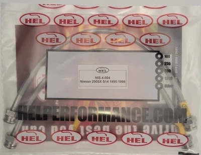 HEL NISSAN 200SX S14 2.0 TURBO S/ACERO DELANTERO TRENZADO MANGUERAS TUBOS Foto 1 de 3