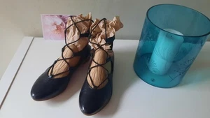 Piazza Riemchen-Ballerinas , 38, schwarz, Superbequem, wie neu. - Bild 1 von 7