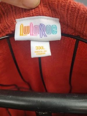 3xl новый с ярлыками LuLaRoe оранжевый осени 🍁 🍂 длинный свитер платье   - Изображение 1 из 4