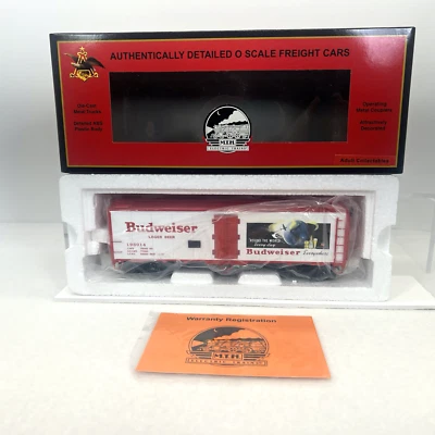 MTH Premier 20-94216 Anheuser Busch Budweiser 40’ Steel Sided Beer Reefer O NEW - Image 1 of 4