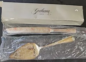 Gorham Silverplate Heritage Accesorios para servir postres Cuchillo para pasteles Servidor de pastelería - Imagen 1 de 8