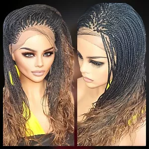 Braided wigs, 100% handmade, long Micro Millions braids gorgeous, ALINA, NWT - Picture 1 of 22