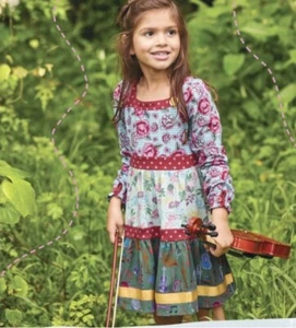 Matilda Jane “All The Right Notes” Dress Girls Size 2 NWT, FREE SHIPPING!! - Picture 1 of 9