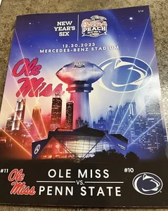 Ole Miss Rebels vs. Penn State Nittany Lions Chick-fil-A Peach Bowl Program-2023 - Picture 1 of 4
