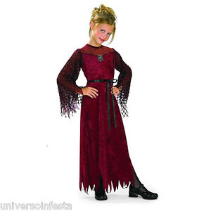 Costume Dama VAMPIRA Gotica Tg da 5 a 7 anni