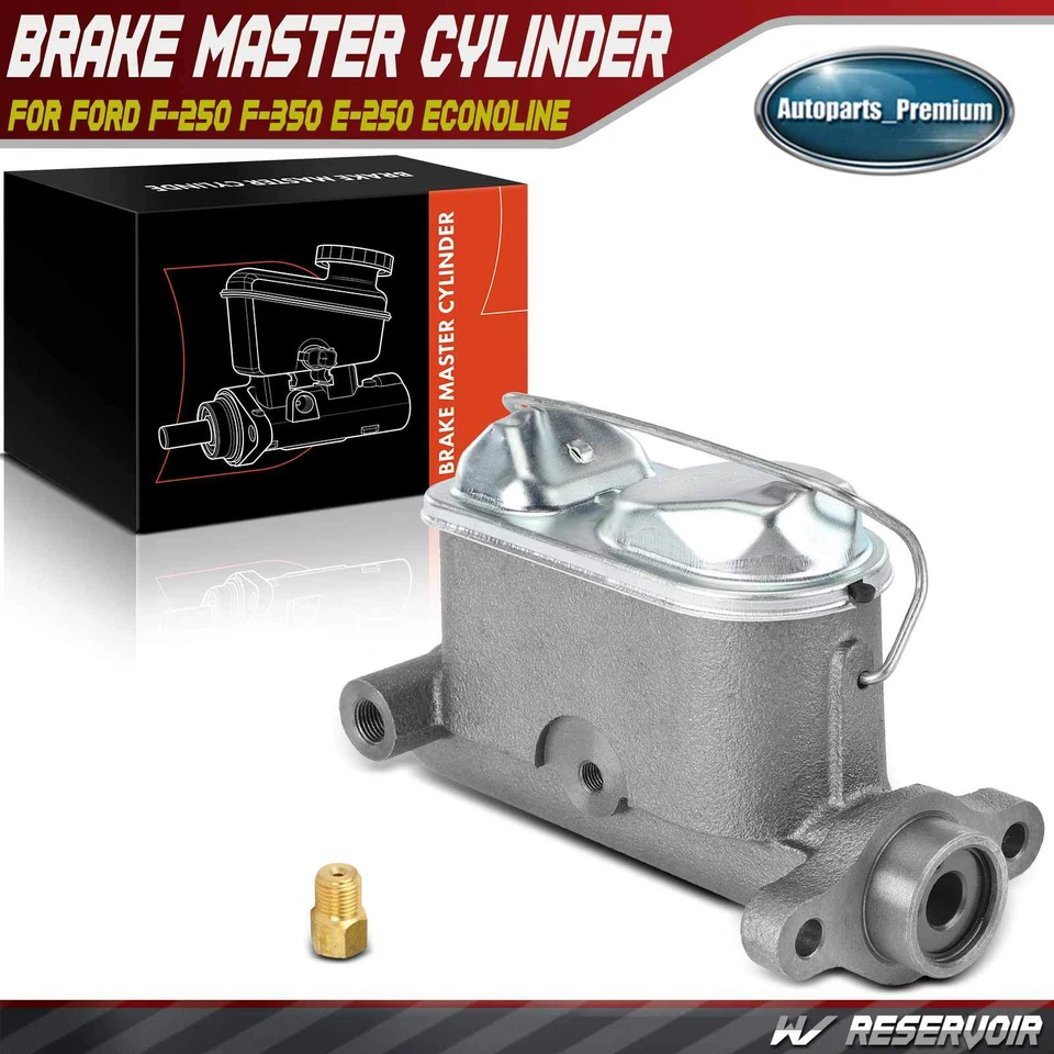 Cilindro maestro de freno con depósito para Ford F-250 1968-1976 F-350 E-250 Econoline Foto 1 de 4