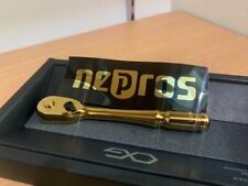 KTC Nepros Limited Model NBR290GL 1/4 Inch 6.3sq Ratchet Handle Gold japan NEW