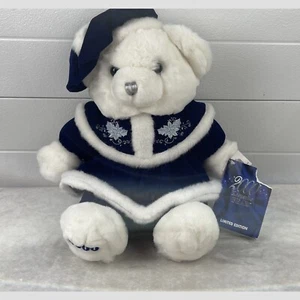 2000 Millennium Teddy Bear Special Edition Snowflake Plush White With Blue Outfi - Bild 1 von 11
