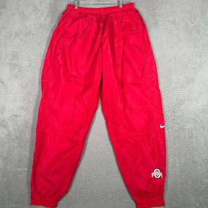 Vtg Ohio State Buckeyes Pants Mens XL Nike Windbreaker Joggers Ankle Zip Lined - Picture 1 of 10