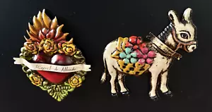 Herz & Esel mit San Miguel de Allende Banner Dose Kühlschrankmagnete - Bild 1 von 8