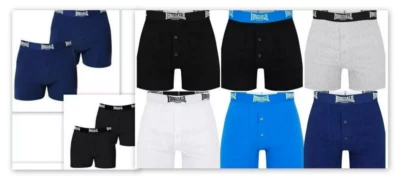 6x Lonsdale Mens Underwear Boxer Shorts Size S M L XL 2XL 3XL 4XL MULTI COLOURS - Image 1 of 4