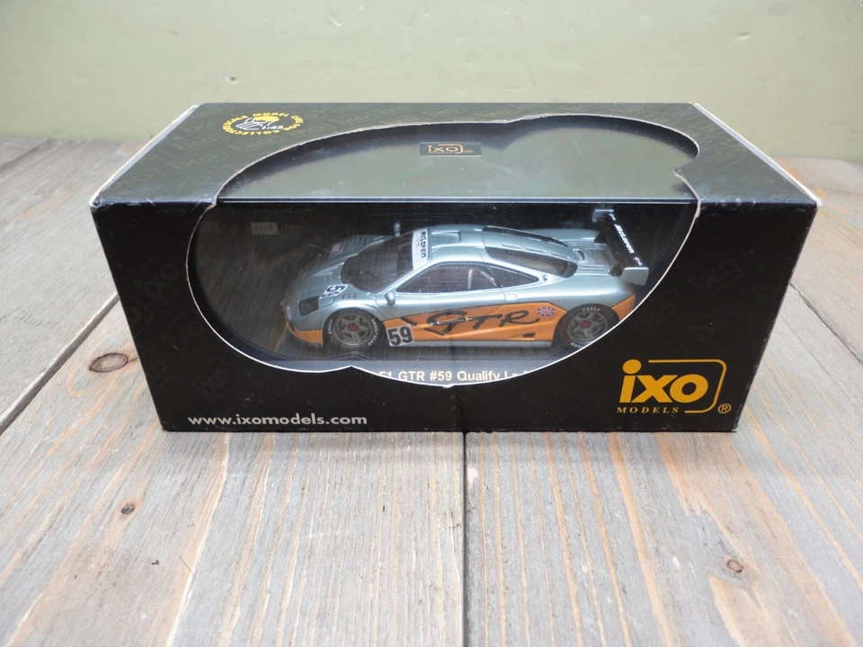 Minicar McLaren F1 GTR 1995 escala 1/43 modelos IXO carreras 24 horas Lemans 486 #59 Foto 1 de 4