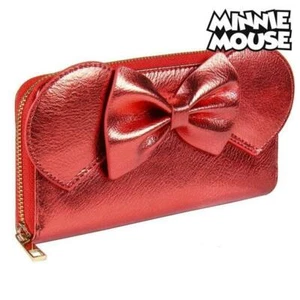Disney Minnie Mouse Metallizzato Rosso Portafoglio Metallo Originale Ufficiale - Foto 1 di 3