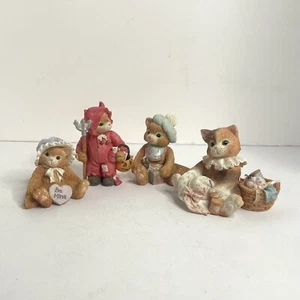 4 Enesco Kittens-You’re My Little Devil, A Bundle Of Love, Be Mine, Hats Off To- - Picture 1 of 9