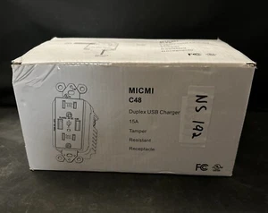 10Pack USB Type C Wall Outlet Duplex Receptacle 15A, Smart 4.8A Quick Charging - Picture 1 of 5