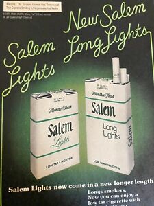 Salem Cigarettes, Full Page Vintage Print Ad
