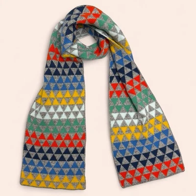 GAP Kids разноцветная призма вязаный шеи шарф длинный OS один размер классический цветной - Изображение 1 из 4