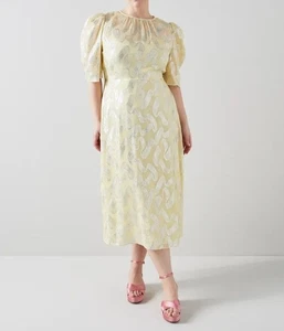 LK Bennett Glinda Silk Dress Size 18 UK - Picture 1 of 10