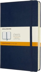 Moleskine Classic erweitertes Notizbuch fester Einband groß liniert blau 400 Seiten - Bild 1 von 4