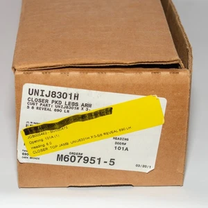 Norton Top Jamb Unitrol Hold Open Arm Closer in Dark Bronze (UNIJ8301H x 3-5/8) - Picture 1 of 4