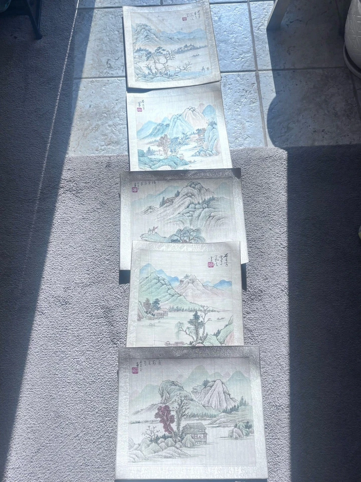 Impresiones artísticas de paisajes de montaña chinos de colección Foto 1 de 1