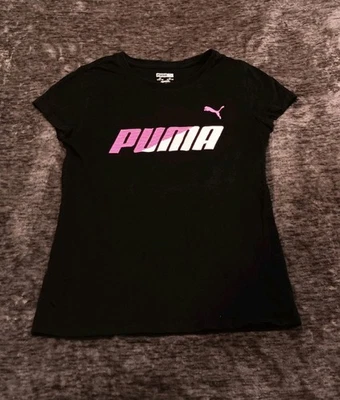 Camisa Puma negra/rosa para niñas talla: 12/14 Foto 1 de 4